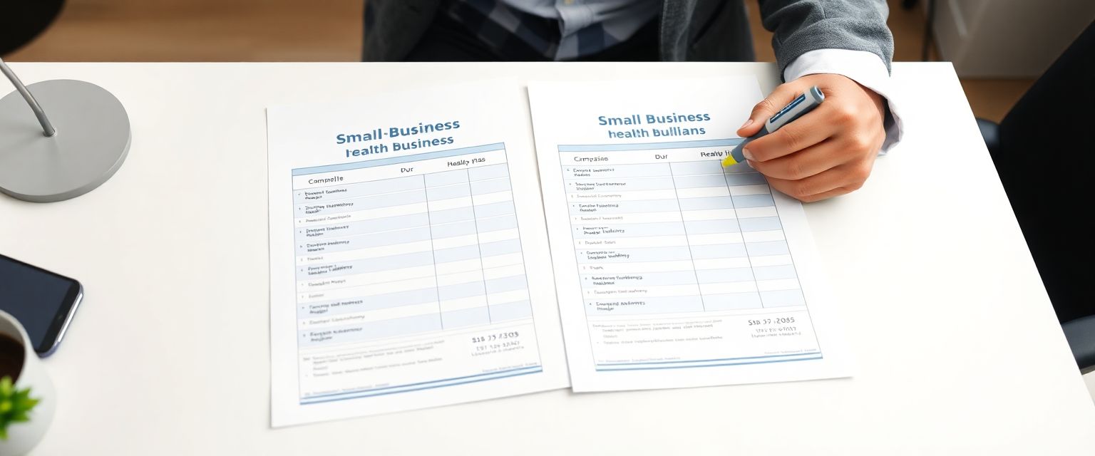 Small business owner comparing ICHRA and QSEHRA HRA options for employee health benefits